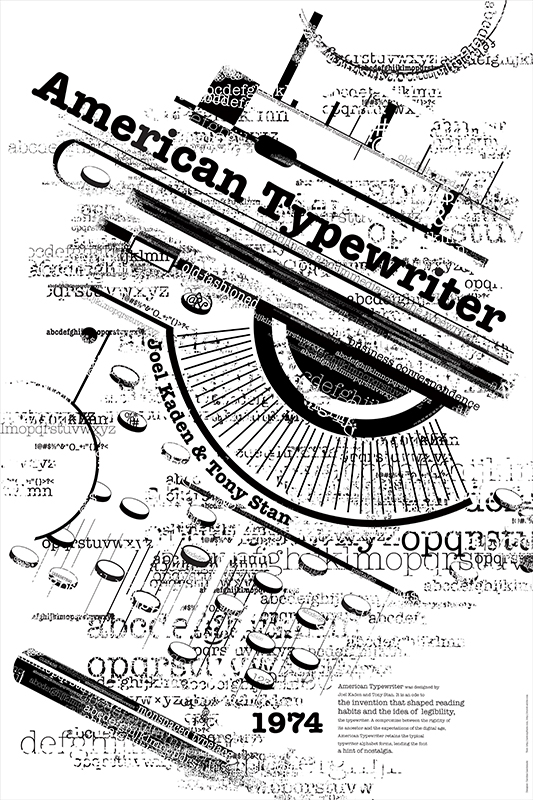 American Typewriter Poster